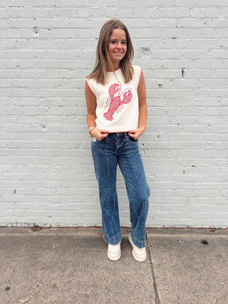 Lobster Love Knit Vest Top