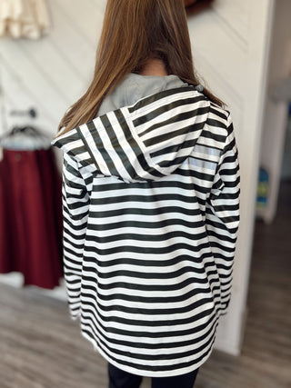 Lulu Mac Raincoat Darby Black/White