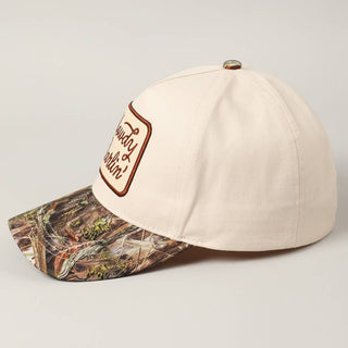 Howdy Darlin' Embroidery Patch Cap: CAMO