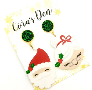 Mr. and Mrs. Claus Earrings