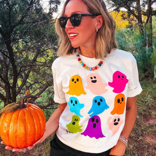 Boo Crew Colorful Ghost Tee
