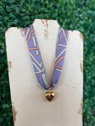 Lavender Luxe Scarf Necklace