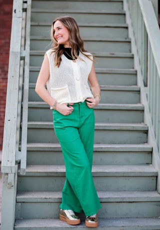 Grab Your Bestie Ankle Pants in Green