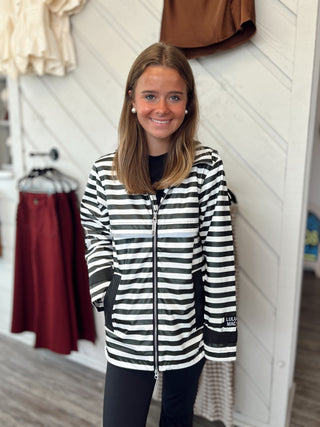 Lulu Mac Raincoat Darby Black/White