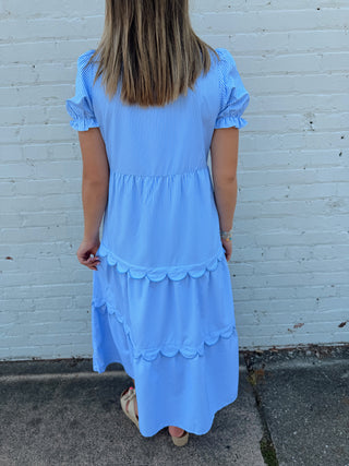 Simply Southern Sweet Breeze Ruffle Midi Dress