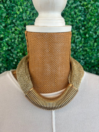 Radiant Coil Collar Necklace