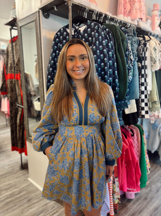 The Garden Gala Dress in Kiwi