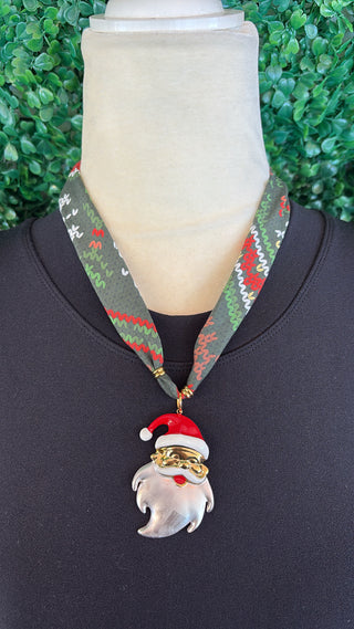 Santa’s Sweater Scarf Necklace