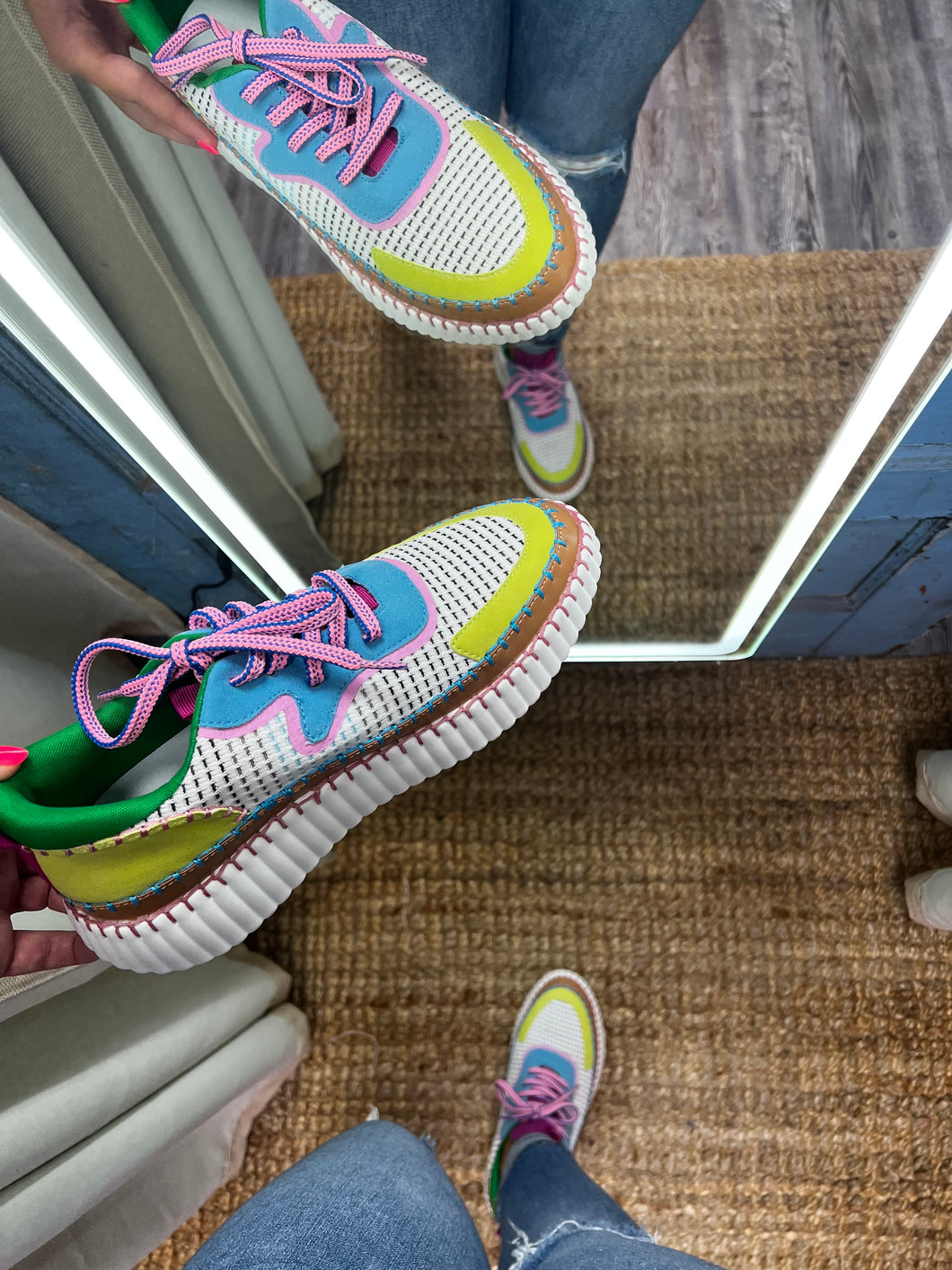 Multicolor Designer Dupe Sneakers