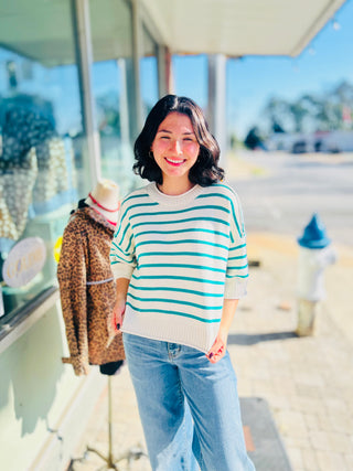 Everyday Ease Striped Sweater- 4 Colors!