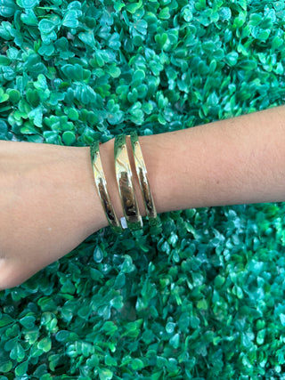 Golden Twist Cuff Set