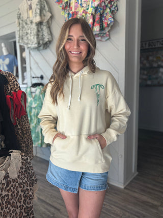 Simply Southern Embroidered Bows Hoodie