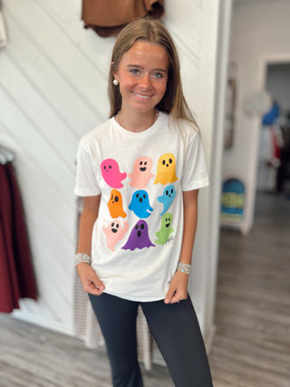 Boo Crew Colorful Ghost Tee