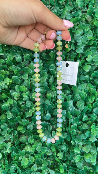 Pastel Garden Beaded Necklace