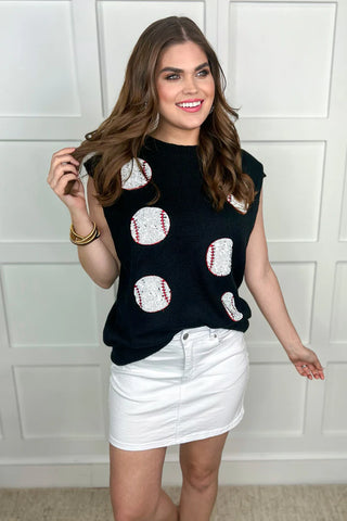 Had Me At Baseball Sweater Vest