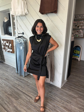 After Dark Satin Dress