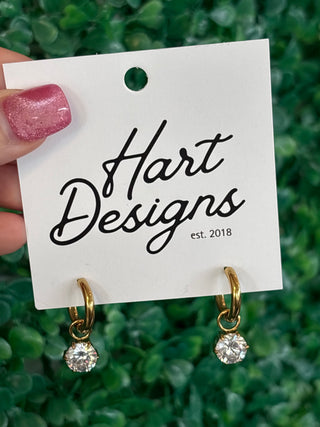 Water Resistant Timeless Sparkle Hoop Earrings