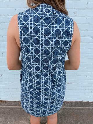 Blue Harbor Geo Shift Dress