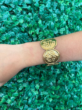 Lionheart Medallion Cuff