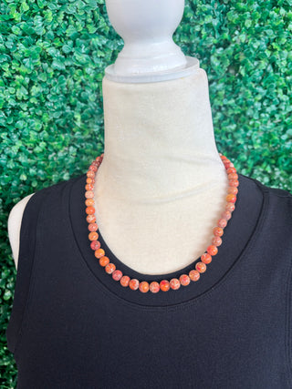 Autumn Ember Beaded Necklace