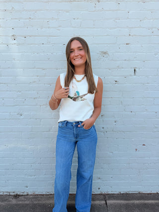 Southern Flight Sleeveless Sweater