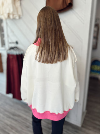 Saved by Grace Mock Neck Sweatshirt
