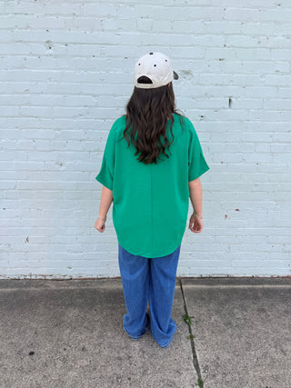 Kelly Green Easy Breezy Airflow Top