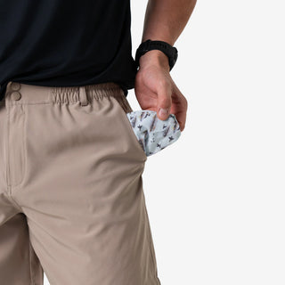 Burlebo Everyday Short 5" inseam - Cobblestone Khaki - Duck Hunt Pocket