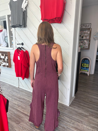 Simply Southern Vivian Jumpsuit in Umber