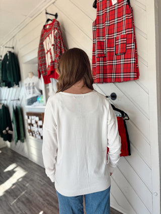 Everyday Ease Front Seam Sweater – Ivory