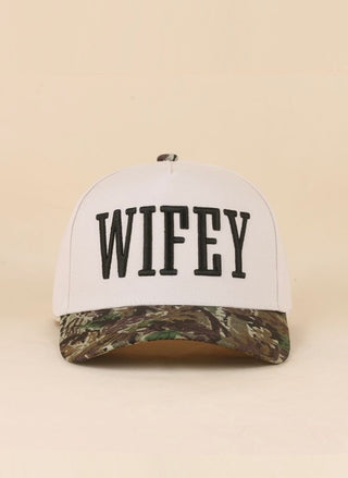 Camo Wifey Snapback Hat