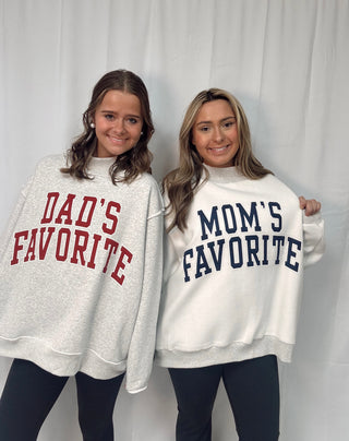 Mom’s Favorite/Dad’s Favorite Reversible Mockneck Sweatshirt