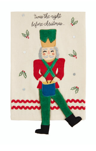 Mud Pie T'WAS NUTCRACKER DANGLE LEG TOWEL