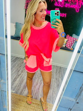 Sunset Stroll Loopterry Pocket Shorts