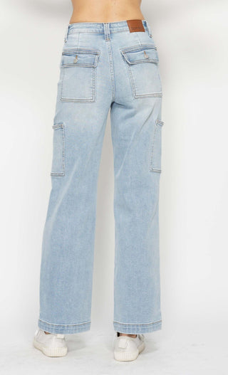 Judy Blue Straight Cargo Jeans