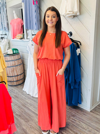 Coastal Breeze Wide Leg Jumpsuit