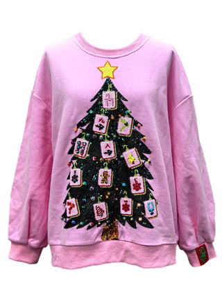 Queen of Sparkles Pink Mahjong Christmas Tree