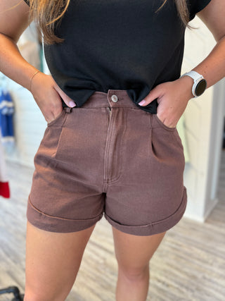 Mocha Mesa Roll-Up Shorts