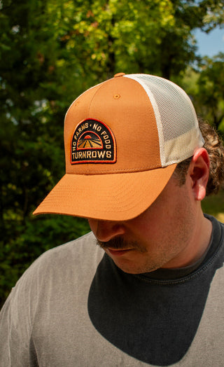 No Farms Emb Patch Structured Mesh Back Trucker