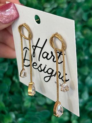 Double the Sparkle Drop Earrings