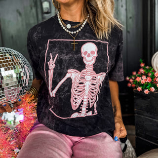 Peace Skully Mineral Wash Tee