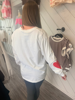 Sweet on You Heart Sleeve Top