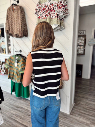 Harbor Breeze Side-Tie Sweater Vest