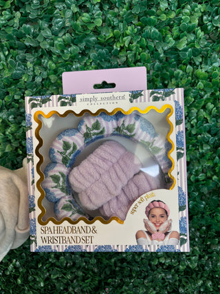 Simply Southern Spa Headband and Wristband Kit (4 Color Options)