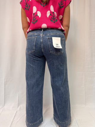 Everday Edge Front Seam Wide Leg Jeans
