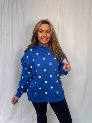 Mother Reversible Polka Dot Sweatshirt