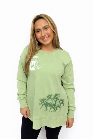 Howdy Mineral Wash Pullover