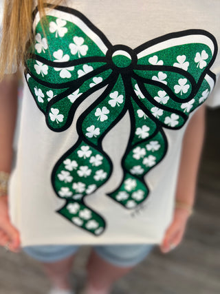 Shamrock Bow Graphic Tee