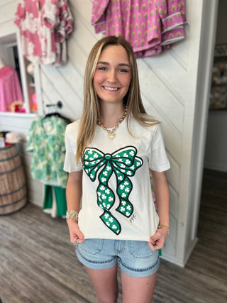 Shamrock Bow Graphic Tee