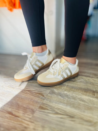 Julia Gold Accent Sneakers